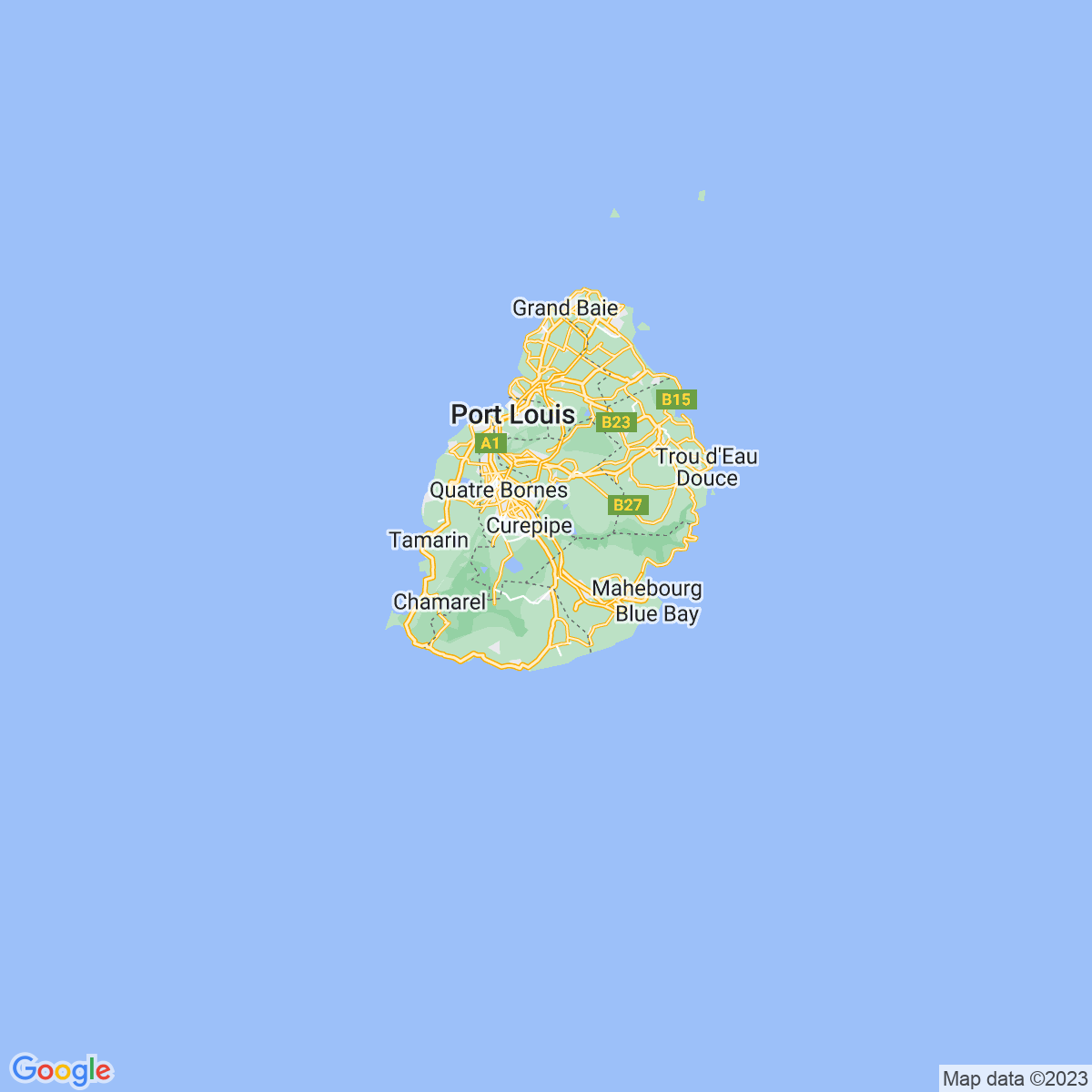 Carte du voyage SÉJOUR ÎLE MAURICE - VACANCES SCOLAIRES D'AVRIL